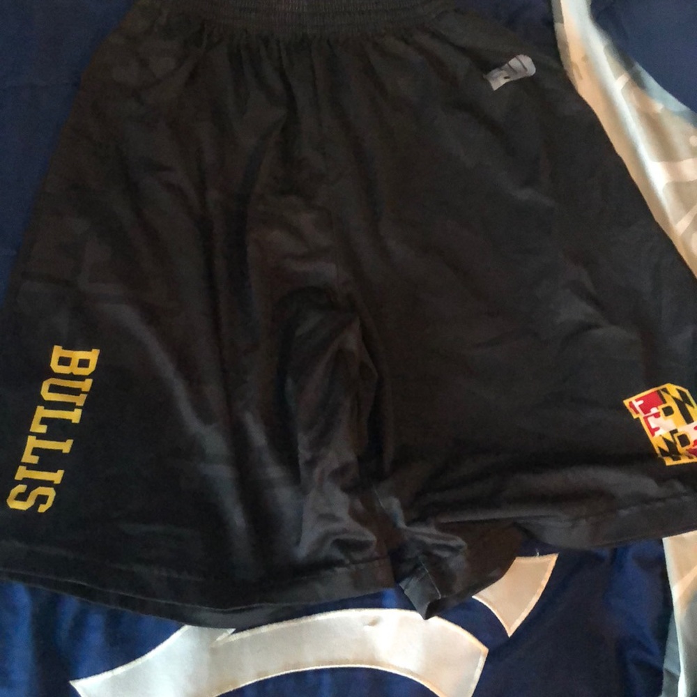 Black Maryland flag athletic shorts